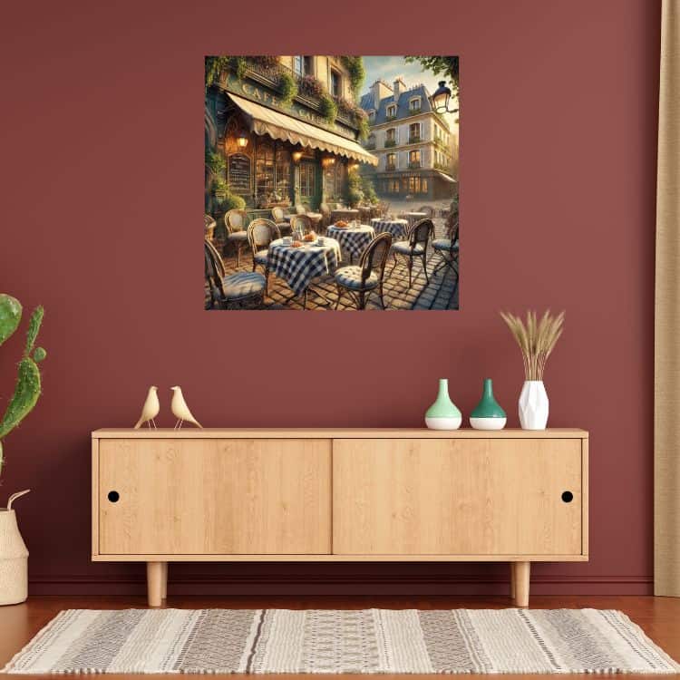 Vintage Parisian Café Scene